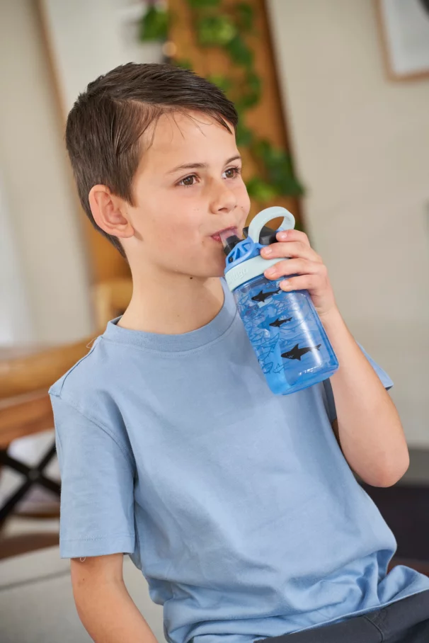 Contigo Easy Clean AUTOSPOUT™ Kids Water Bottle, 420 ml (Shark)